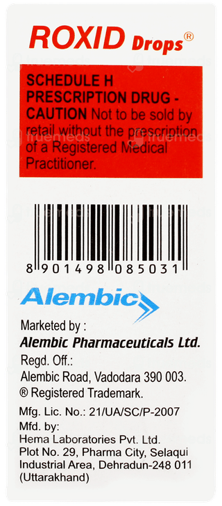 Roxid Mint Flavored Oral Drops 10ml
