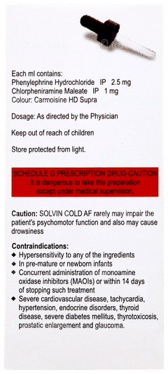 Solvin Cold Af Oral Drops 15ml