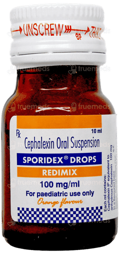Sporidex Redimix Orange Flavour Oral Drops 10Ml