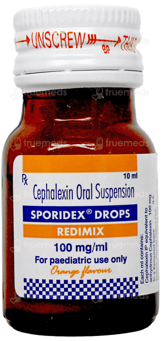 Sporidex Redimix Orange Flavour Oral Drops 10Ml
