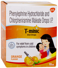 T Minic Orange Flavour Oral Drops 15ml