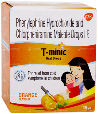 T Minic Orange Flavour Oral Drops 15ml