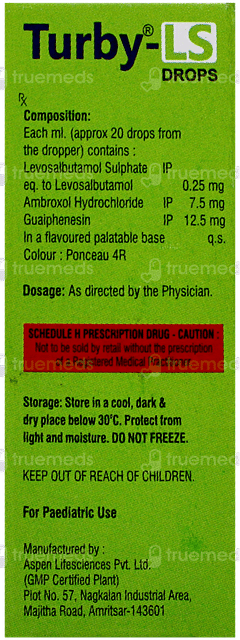 Turby Ls 0.25/7.5/12.5mg Drops 15ml