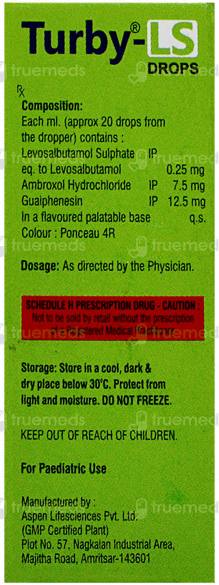 Turby Ls 0.25/7.5/12.5mg Drops 15ml