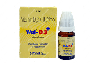 Wal D3 Plus 200 IU Drops 5 ML