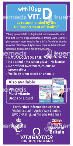 Wellbaby Vit D3 Oral Drops 30ml Wellbaby Vit D3 Oral Drops 30ml