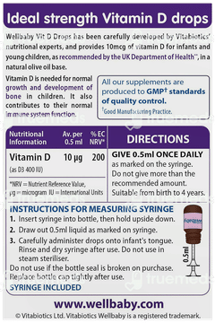 Wellbaby Vit D3 Oral Drops 30ml Wellbaby Vit D3 Oral Drops 30ml