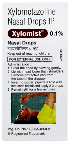 Xylomist 0.1% Nasal Drops 10ml