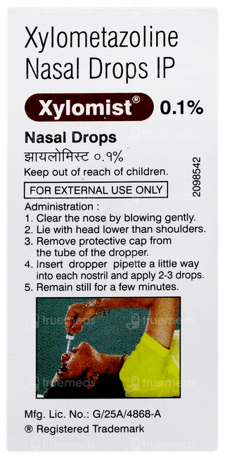 Xylomist 0.1% Nasal Drops 10ml