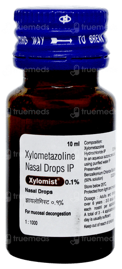 Xylomist 0.1% Nasal Drops 10ml