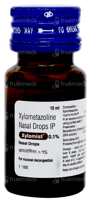 Xylomist 0.1% Nasal Drops 10ml