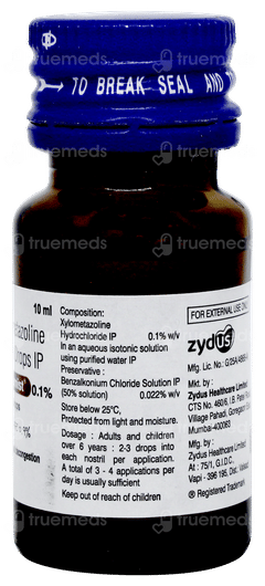 Xylomist 0.1% Nasal Drops 10ml