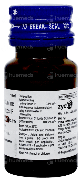 Xylomist 0.1% Nasal Drops 10ml