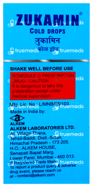 Zukamin Cold Oral Drops 15ml