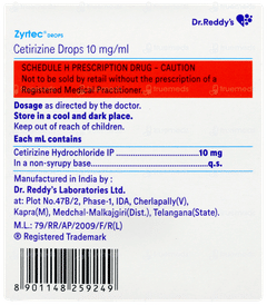 Zyrtec Oral Drops 10ml