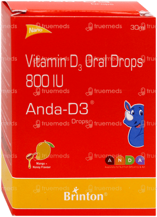 Anda D3 Mango + Honey Flavour Oral Drops 30Ml