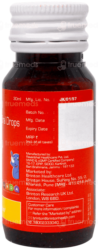 Anda D3 Mango + Honey Flavour Oral Drops 30Ml