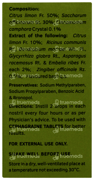 Cephagraine Nasal Drops 15ml