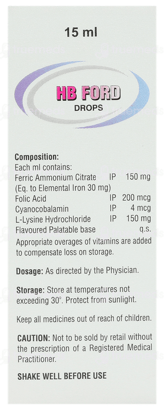 Hb Ford Drops 15 Ml