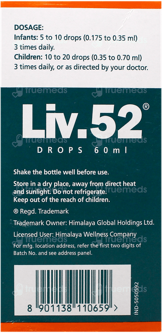 Himalaya Liv 52 Oral Drops 60Ml
