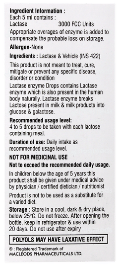 Mactase Oral Drops 15ml