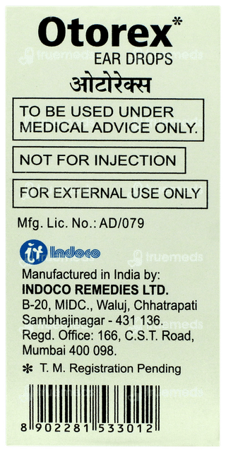 Otorex Ear Drops 10ml