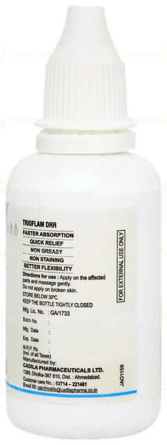 Trioflam Drr Rub Relief Drops 30ml