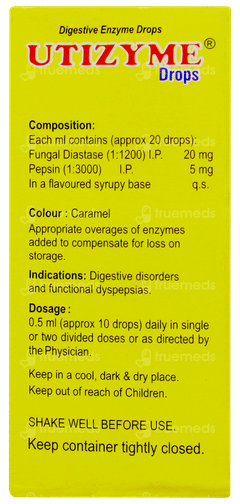 Utizyme Pineapple Flavour Oral Drops 15ml