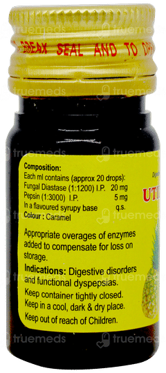 Utizyme Pineapple Flavour Oral Drops 15ml