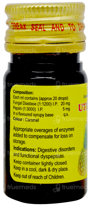 Utizyme Pineapple Flavour Oral Drops 15ml