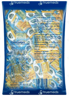 Vicks Menthol Ginger Honey Tulsi Cough Drops 120+5 Free