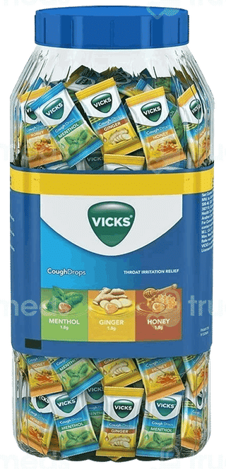 Vicks Menthol Ginger Honey Cough Drops 200