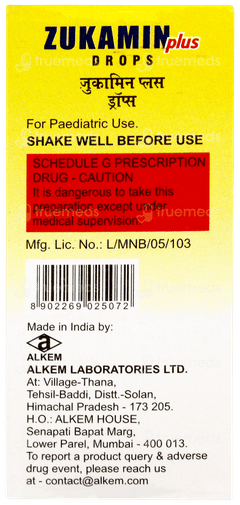 Zukamin Plus Oral Drops 15ml