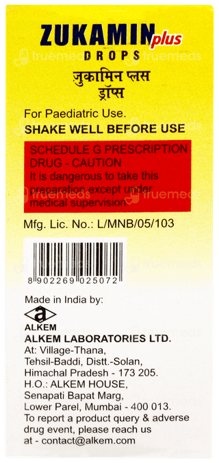 Zukamin Plus Oral Drops 15ml