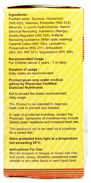 A To Z Ns Plus Mango Flavour Oral Drops 15ml