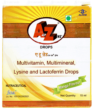 A To Z Ns Plus Mango Flavour Oral Drops 15ml