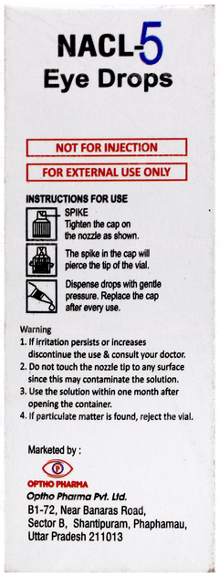 Nacl 5 Eye Drops 10Ml