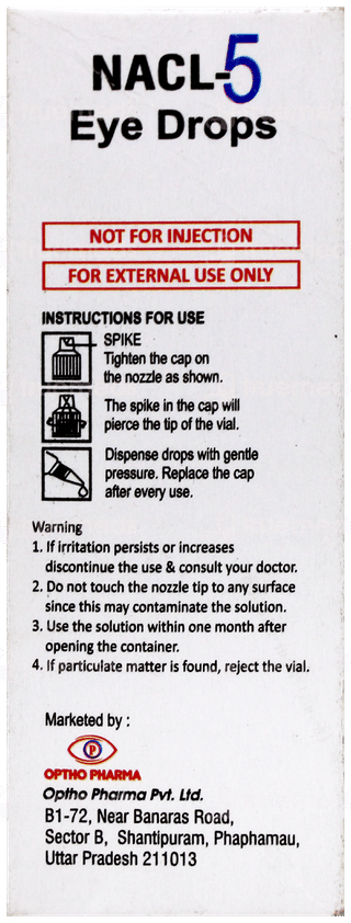 Nacl 5 Eye Drops 10Ml