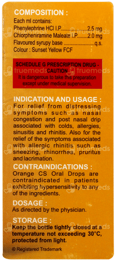 Orange Cs Oral Drops 15ml