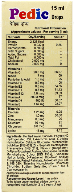 Pedic Oral Drops 15Ml