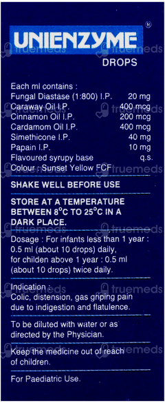 Unienzyme Oral Drops 15Ml