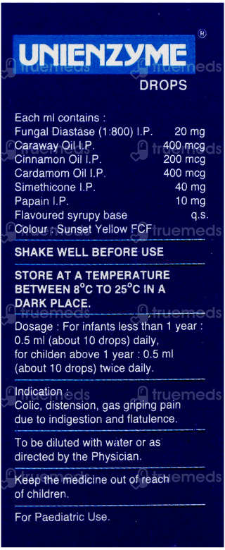 Unienzyme Oral Drops 15Ml