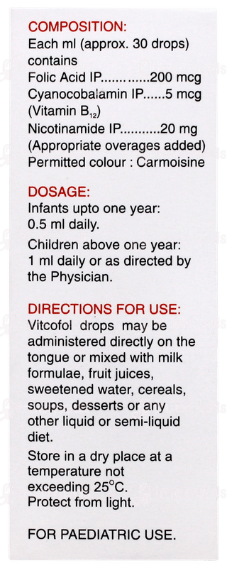 Vitcofol Oral Drops 15ml