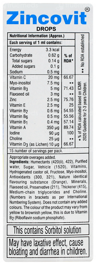 Zincovit Oral Drops 15ml