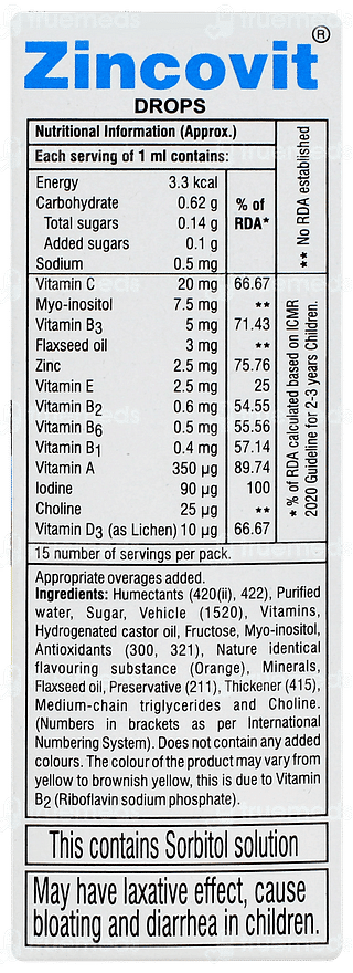 Zincovit Oral Drops 15ml