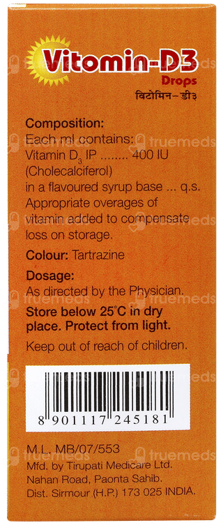 Vitomin D3 Oral Drops 30ml