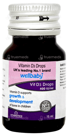 Wellbaby Vit D3 400iu Oral Drops 15ml