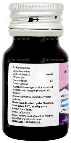 Wellbaby Vit D3 400iu Oral Drops 15ml