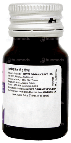 Wellbaby Vit D3 400iu Oral Drops 15ml