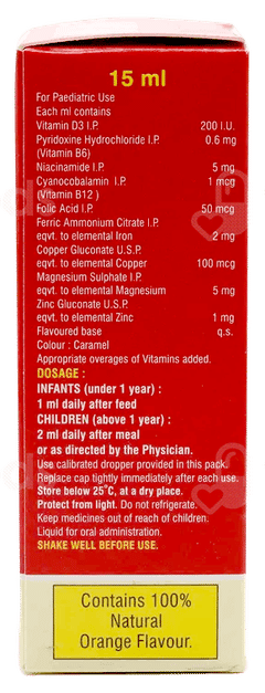 Mim Z Orange Flavour Oral Drops 15Ml
